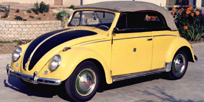 VW Cabrio für ein Oldtimer-Wertgutachten